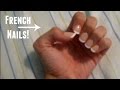 Applying French Nails!