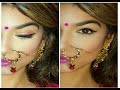 DIWALI PINK & GREEN MAKEUP TUTORIAL | KAJAL KUMARI