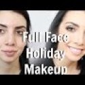 Full Face/Full Coverage Holiday Glam Makeup!