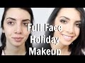Full Face/Full Coverage Holiday Glam Makeup!