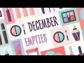 December 2015 Empties