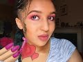 Pink Eyeshadow with Pink matte lips