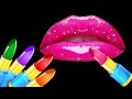 Learn Colors for Children With Makeup Lipstick, lipstick finger family, lipstick tips for girls