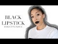 Black Lipstick Makeup Look