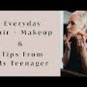 My Everyday Hair & Makeup + My Teenager Daughter's Summer Makeup Tips!