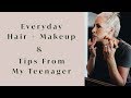 My Everyday Hair & Makeup + My Teenager Daughter's Summer Makeup Tips!