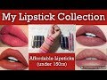 My Lipstick Collection (Part 1)💄Affordable lipsticks | Beautiful medora chiristine lipstick shades