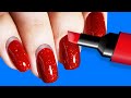 46 BEAUTY HACKS FOR GIRLS || NAIL AND MARKER IDEAS