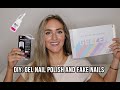 HOW TO DO FAKE NAILS AND GEL NAIL POLISH AT HOME