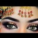 Black and Copper Smokey Halo Eye Makeup Tutorial| COMPLETE BRIDAL BASE |AFFORDABLE BRANDS| URDU