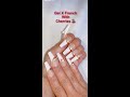 Gel X French tips with cherry rhinestones/Gel X System easy to use at home/French manicure with GelX