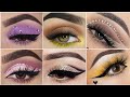 Smokey Glitter Eye Makeup/Easy Eye Shadow Ideas/ Easy Party Makeup Eye Shadow.