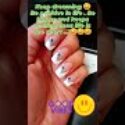#nail art# gel polish # french tips# flower